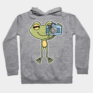 Frog as Photographer with Camera Hoodie